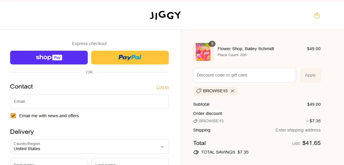 Coupon proof BROWSE15