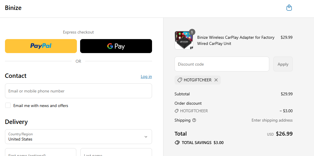 Coupon proof HOTGIFTCHEER