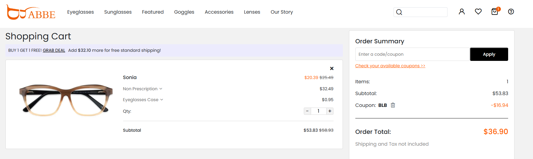 Coupon proof BLB