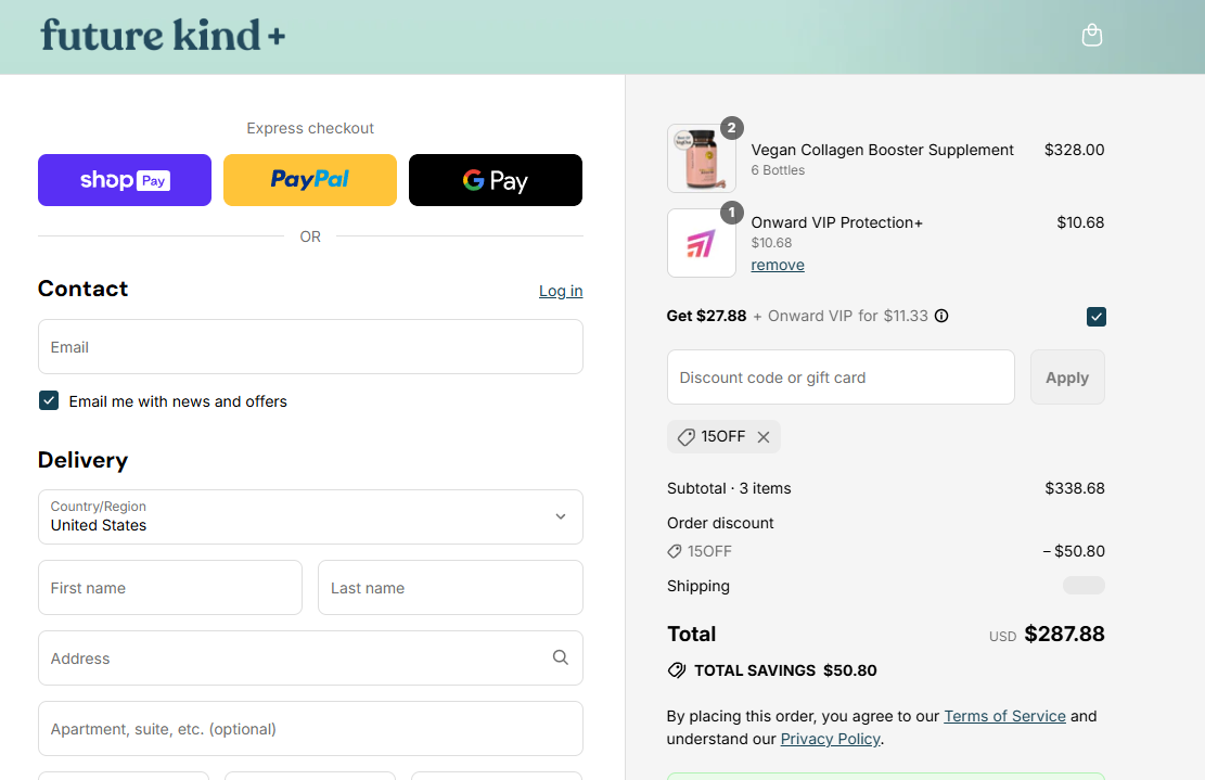 Coupon proof 15OFF