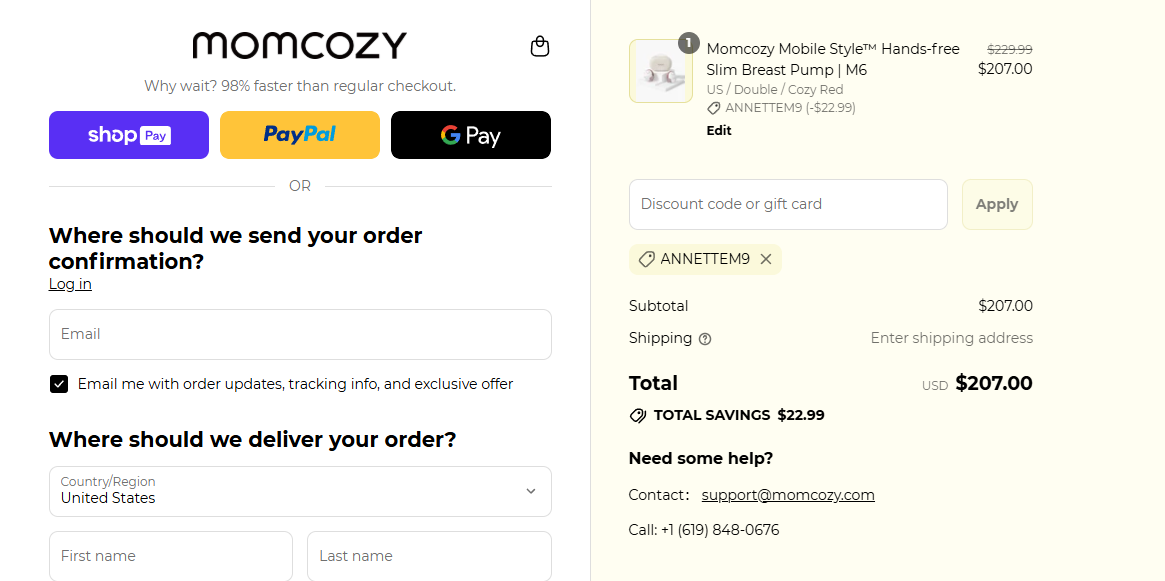 Coupon proof ANNETTEM9