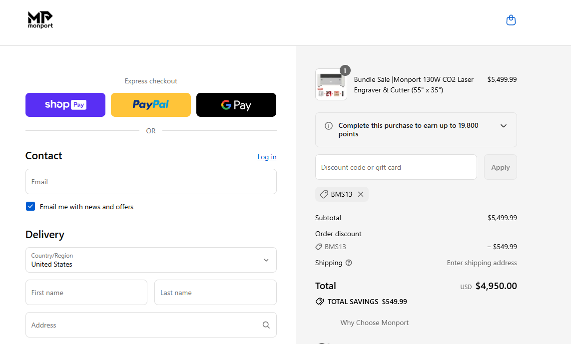 Coupon proof BMS13