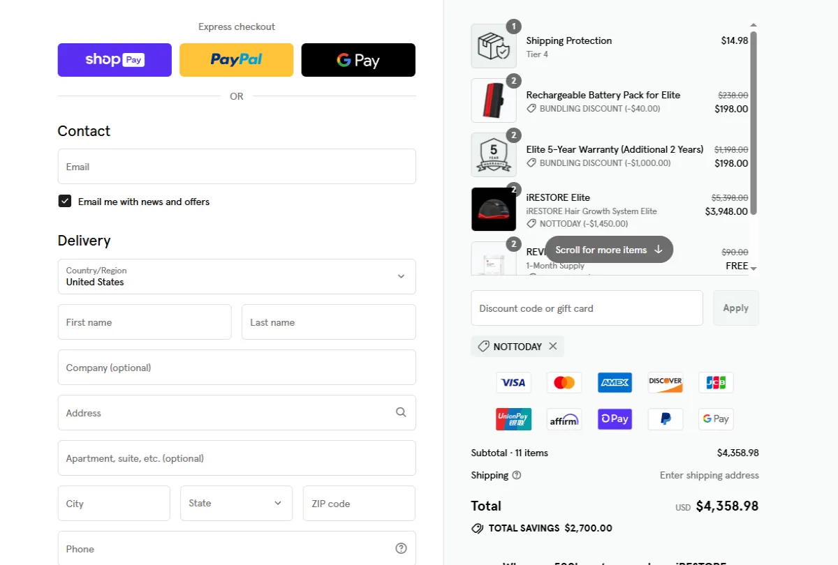 Coupon proof NOTTODAY