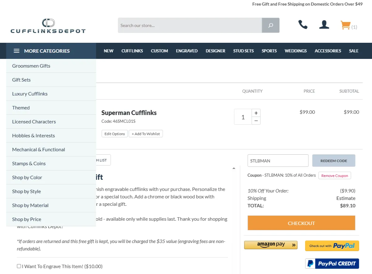 Coupon proof STLBMAN