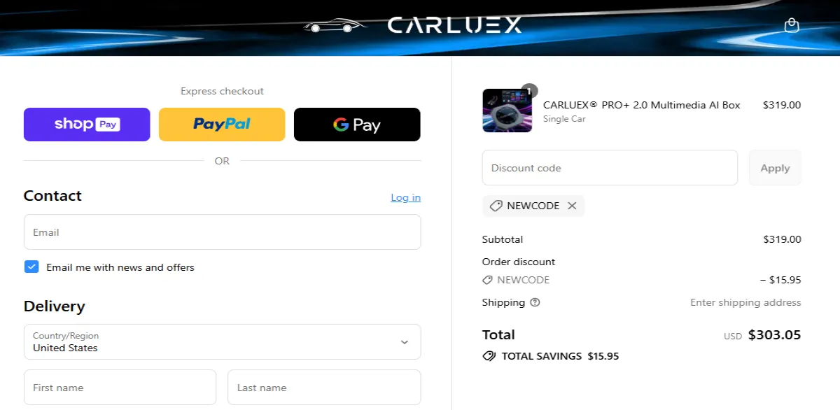 Coupon proof NEWCODE