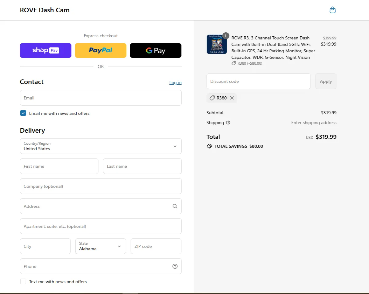 Coupon proof R380