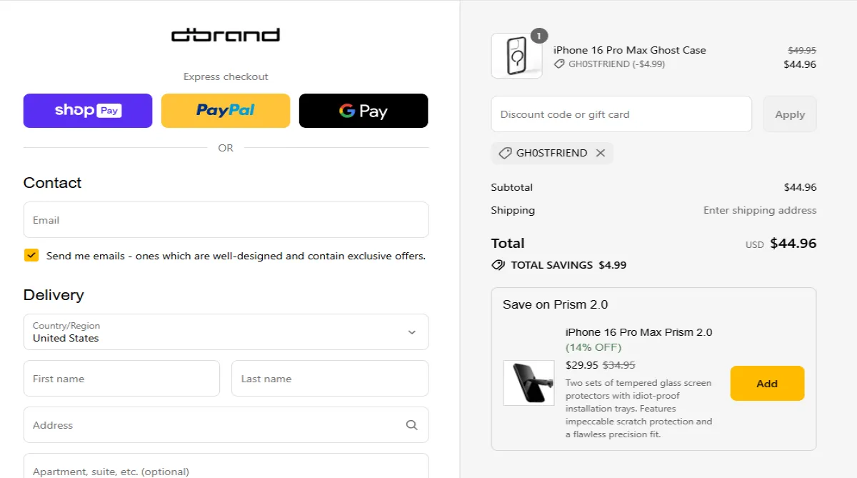 Coupon proof GH0STFRIEND