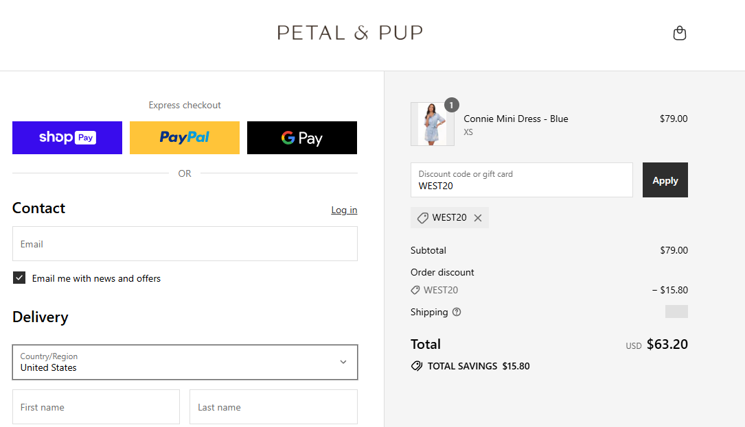 Coupon proof WEST20