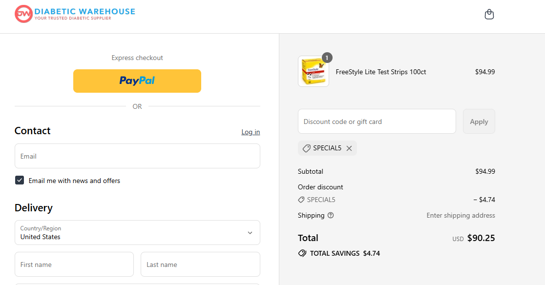 Coupon proof SPECIAL5