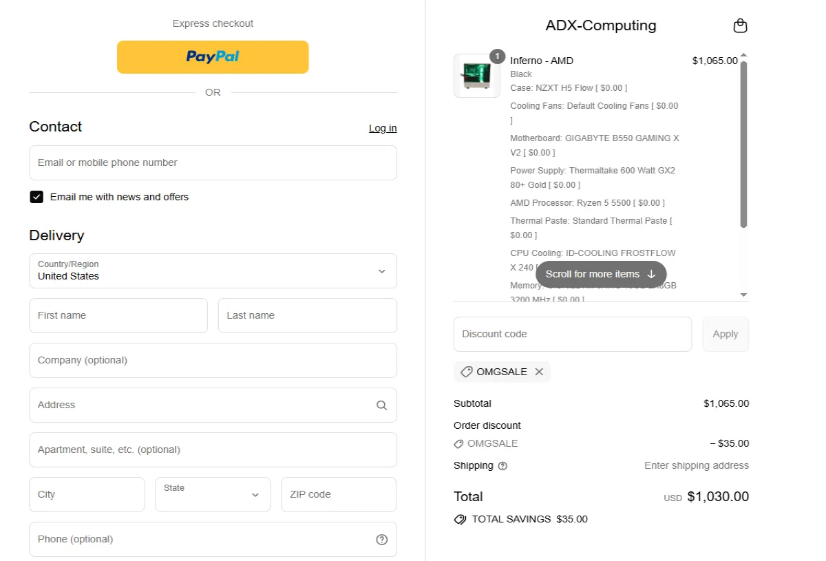 Coupon proof OMGSALE