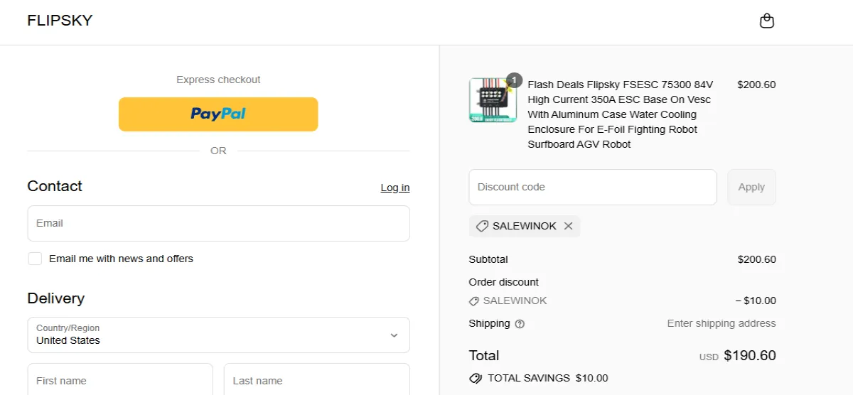 Coupon proof SALEWINOK