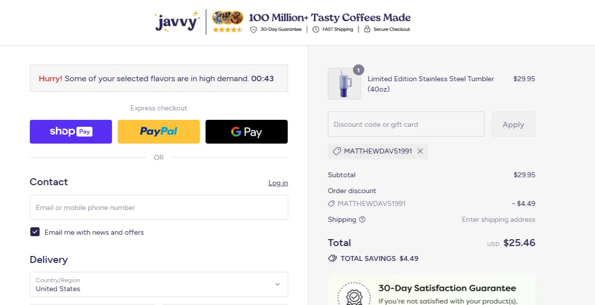 Coupon proof MATTHEWDAV51991