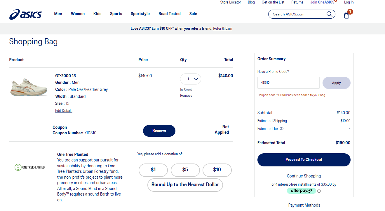 Coupon proof KIDS10