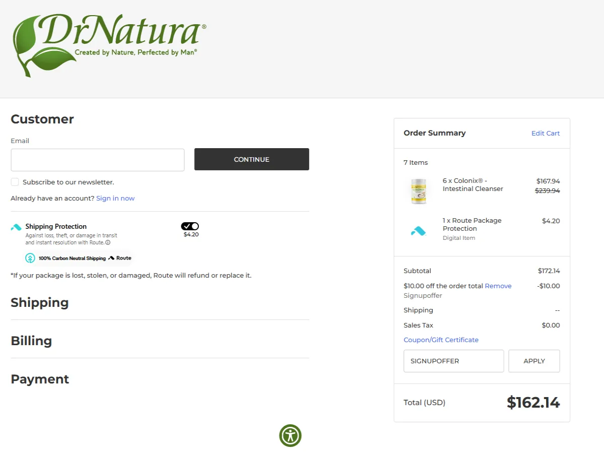 Coupon proof Signupoffer