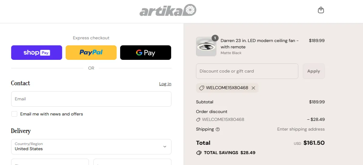 Coupon proof WELCOME15X80468