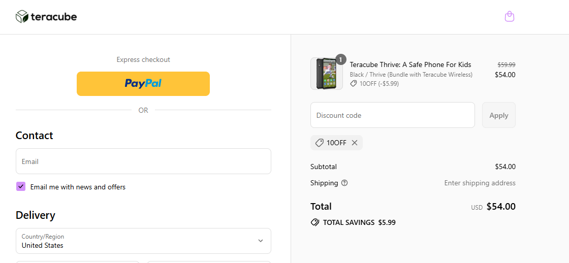 Coupon proof 10OFF