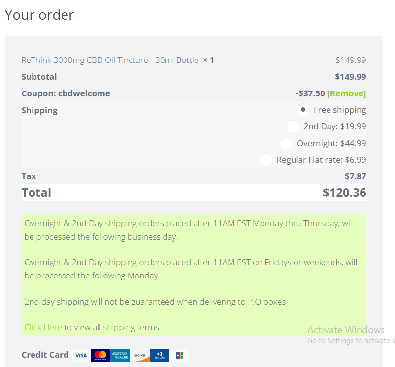 Coupon proof cbdwelcome