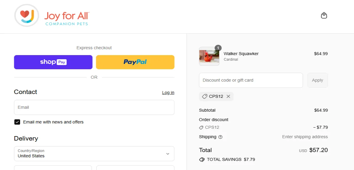 Coupon proof CPS12