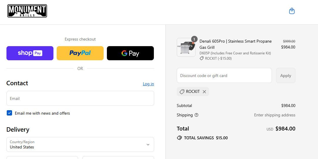 Coupon proof ROCKIT
