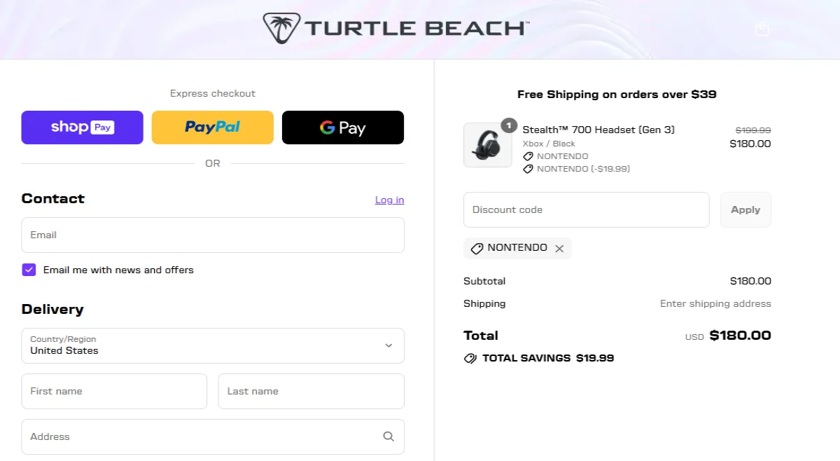 Coupon proof NONTENDO