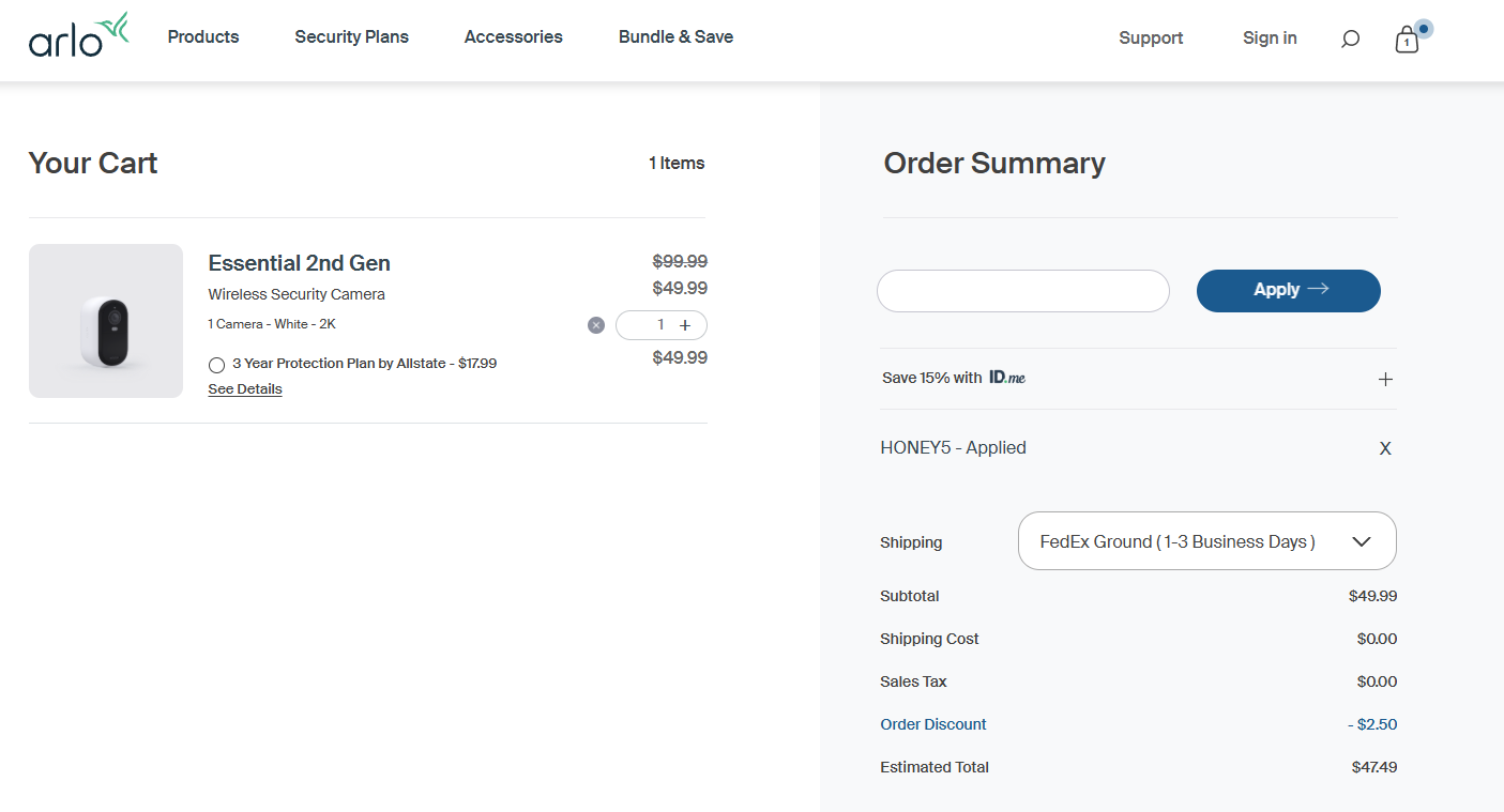 Coupon proof HONEY5