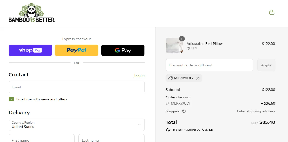 Coupon proof MERRYJULY