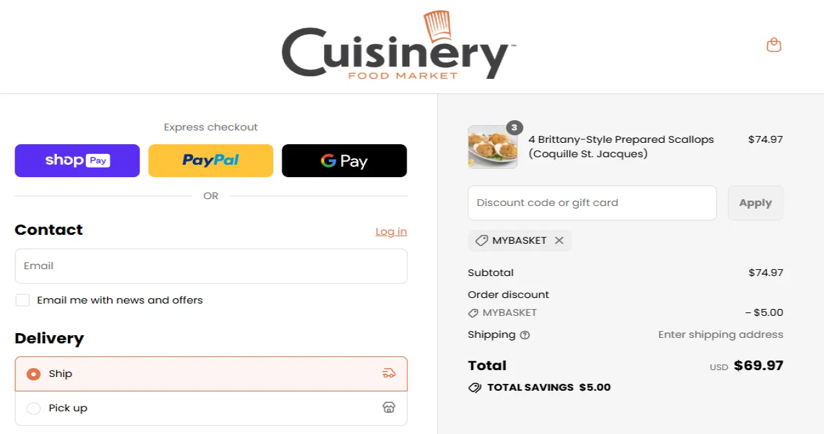 Coupon proof MYBASKET