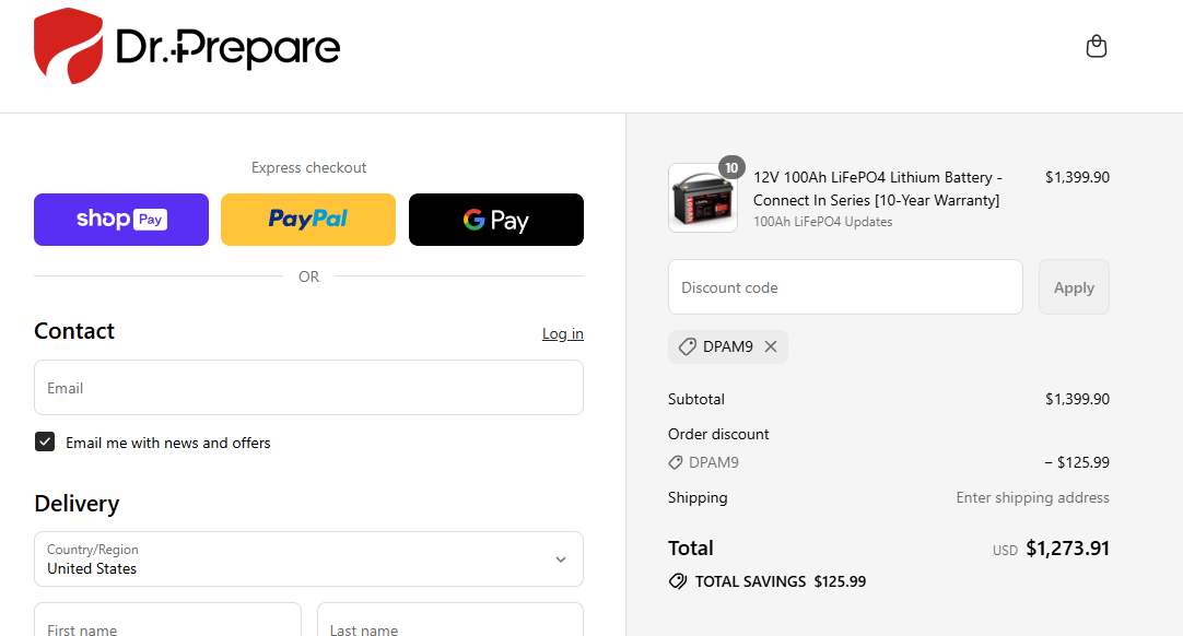 Coupon proof DPAM9