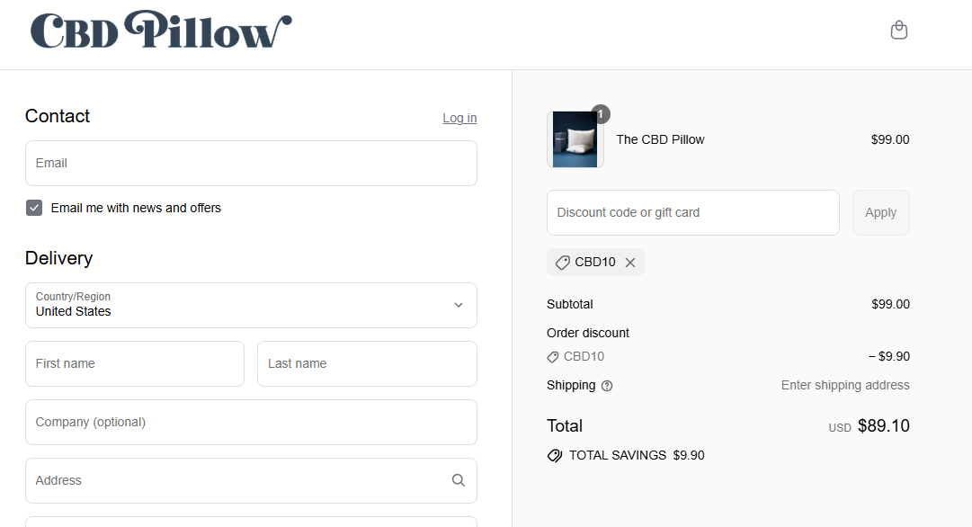 Coupon proof CBD10