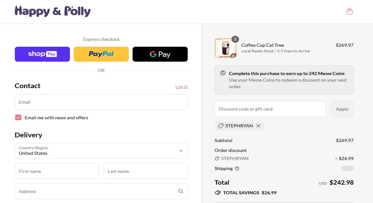 Coupon proof STEPHRYAN
