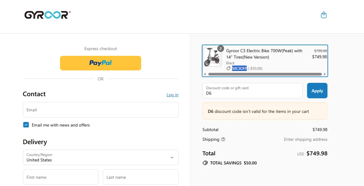 Coupon proof 50C3OFF