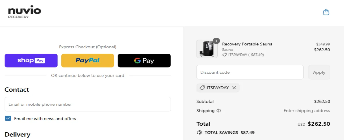 Coupon proof ITSPAYDAY