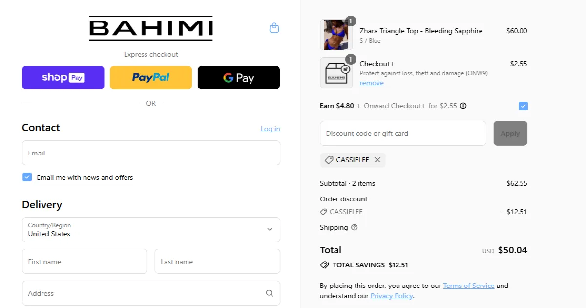 Coupon proof CASSIELEE