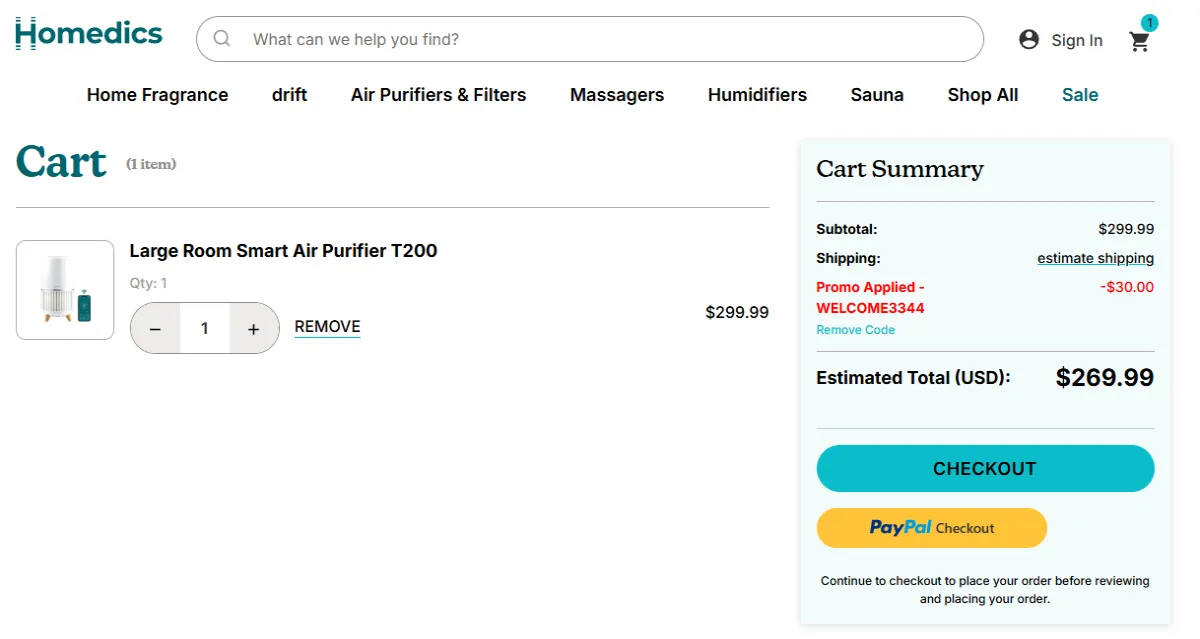 Coupon proof WELCOME3344