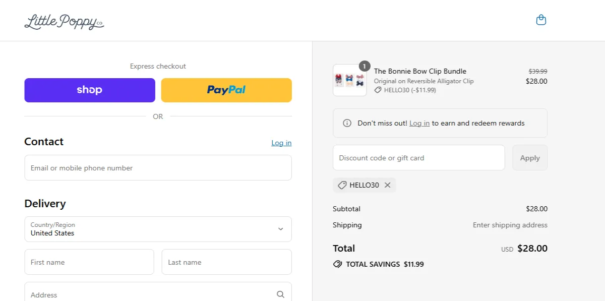 Coupon proof HELLO30
