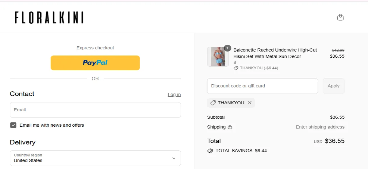 Coupon proof THANKYOU