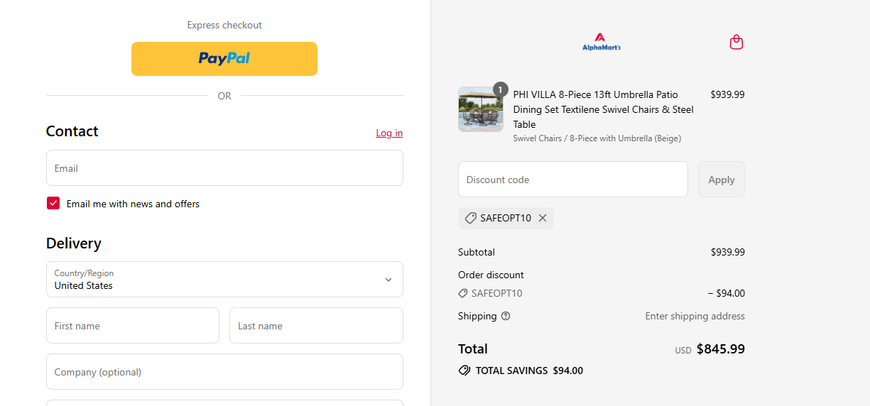 Coupon proof SAFEOPT10