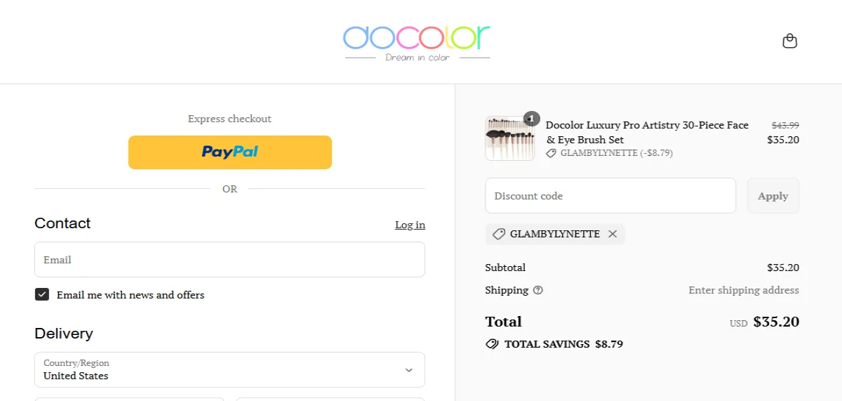 Coupon proof GLAMBYLYNETTE