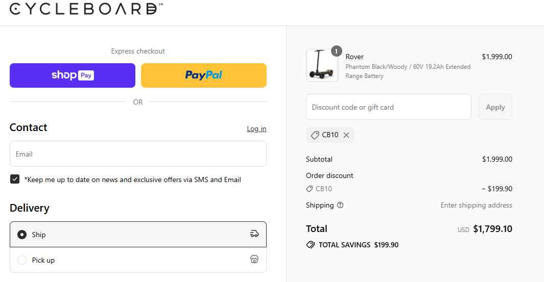 Coupon proof CB10