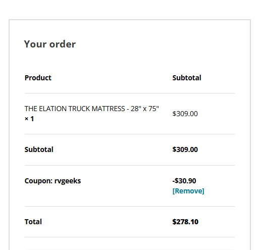 Coupon proof rvgeeks