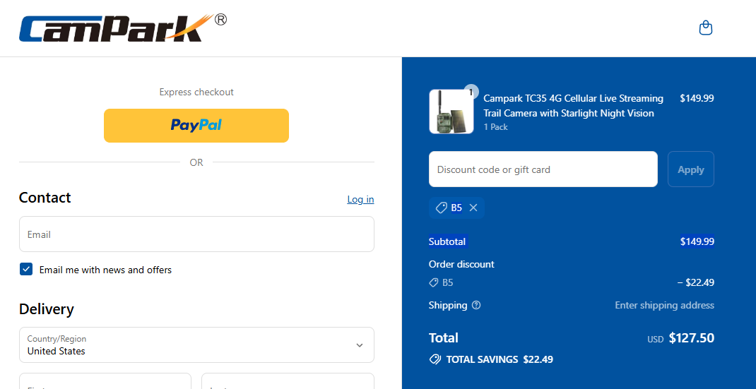 Coupon proof B5