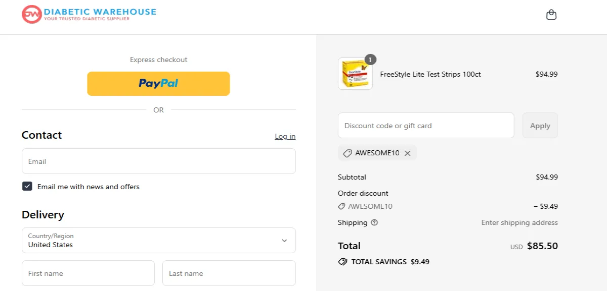 Coupon proof AWESOME10