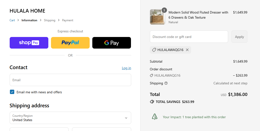 Coupon proof HULALAWAQG16