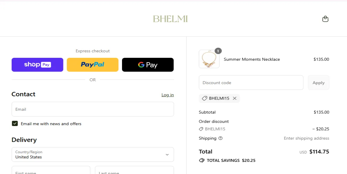 Coupon proof BHELMI15
