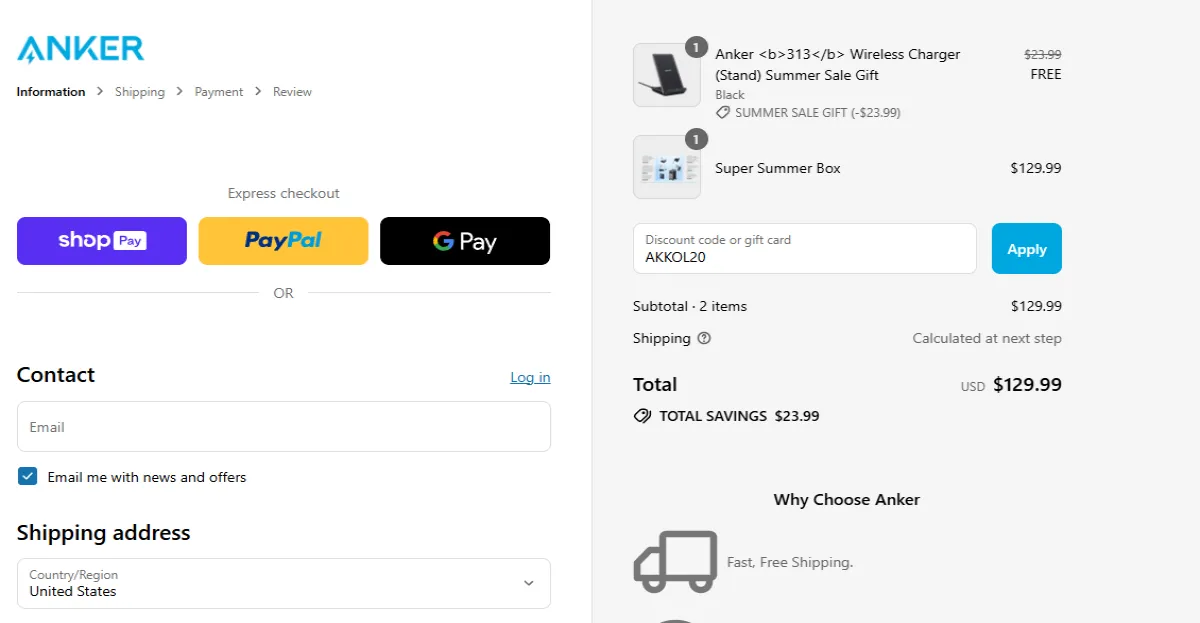 Coupon proof AKKOL20