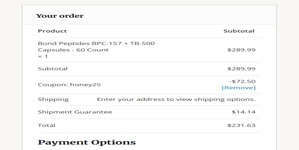 Coupon proof honey25