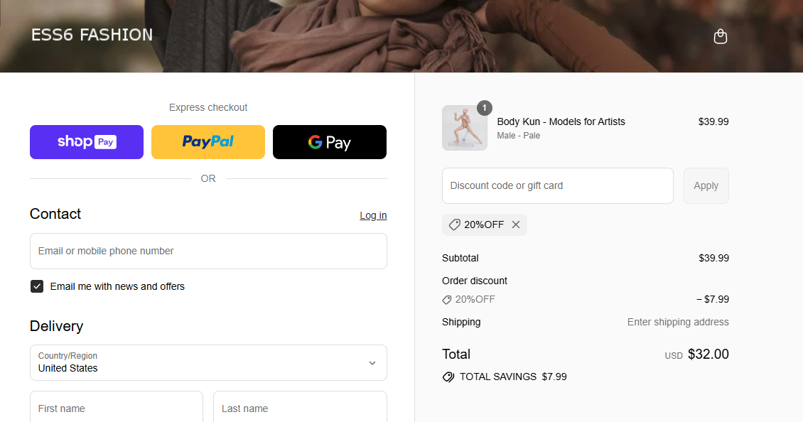 Coupon proof 20%OFF