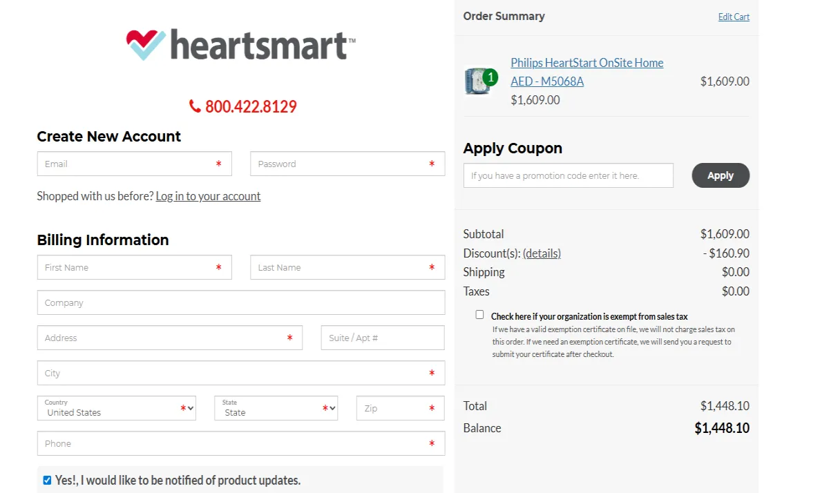 Coupon proof HEART10