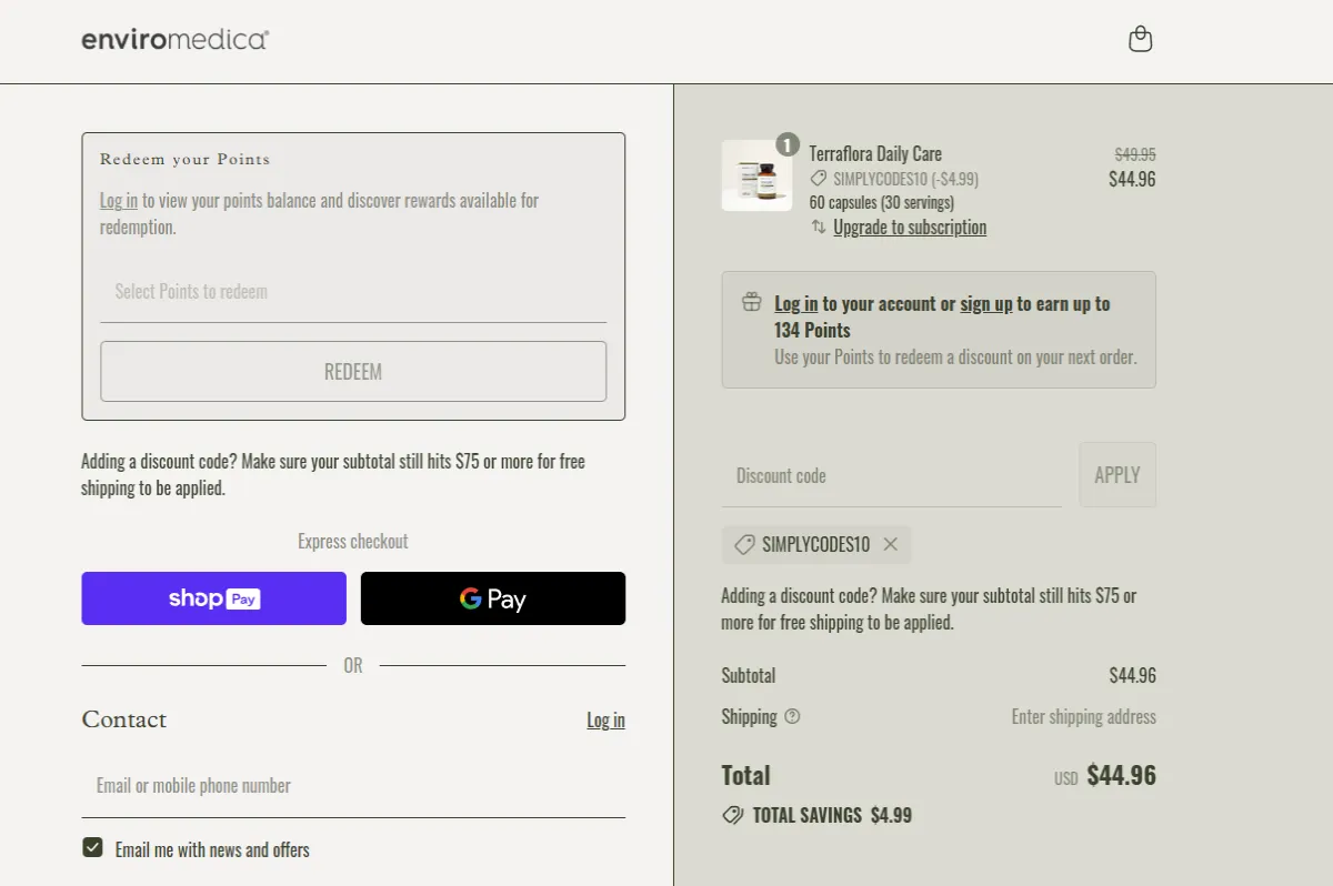 Coupon proof SIMPLYCODES10