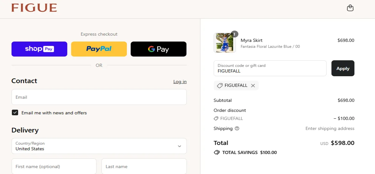 Coupon proof FIGUEFALL